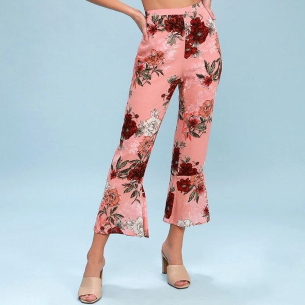 BB Dakota Isabelle Ruffle Hem Pant Sugar Coral Size 4